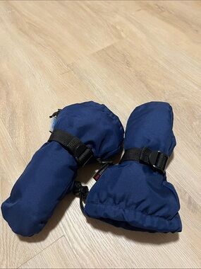 Jan & Jul Navy Mittens Kids Thinsulate